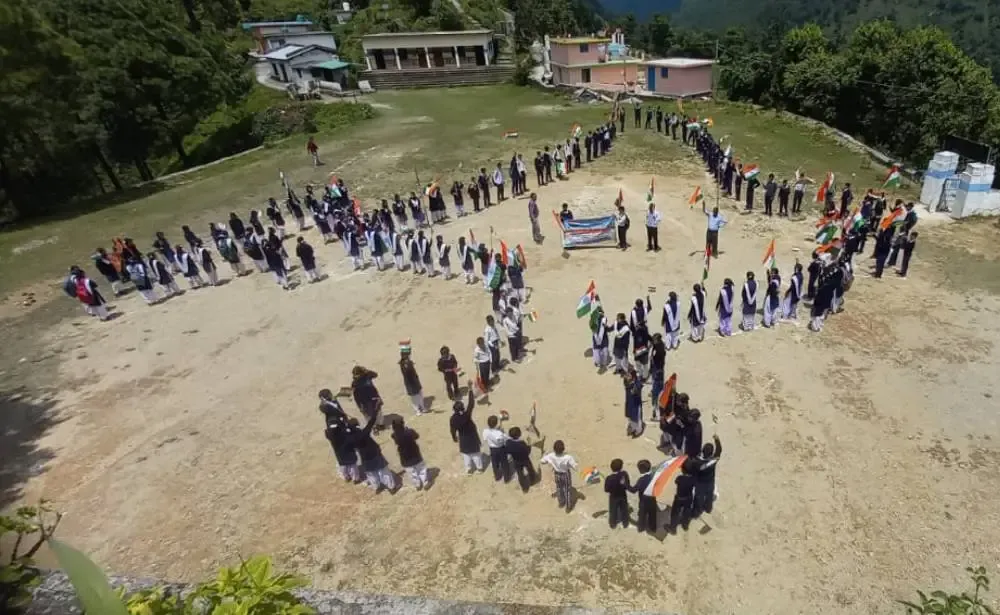 students in India formation